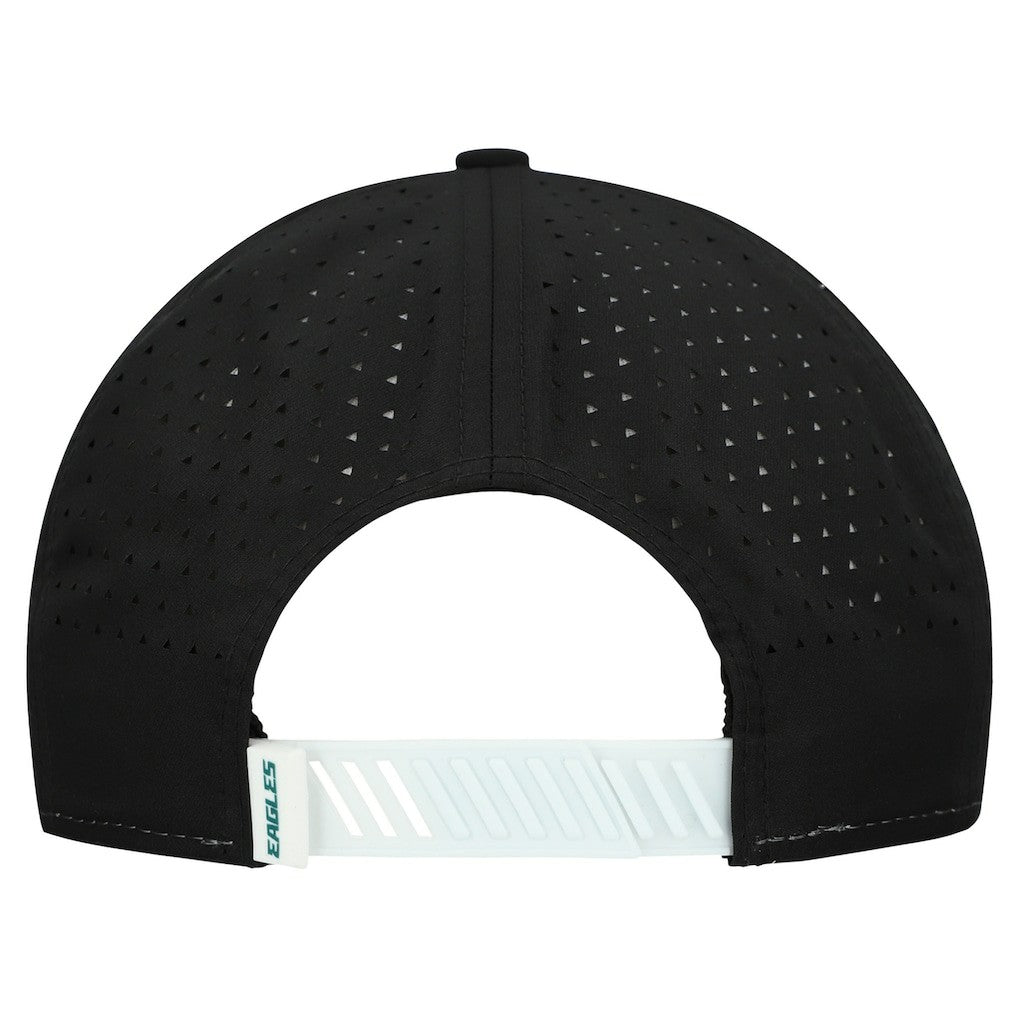 Philadelphia Eagles New Era Established Patch 9SEVENTY Adjustable Hat White/Black - NFL