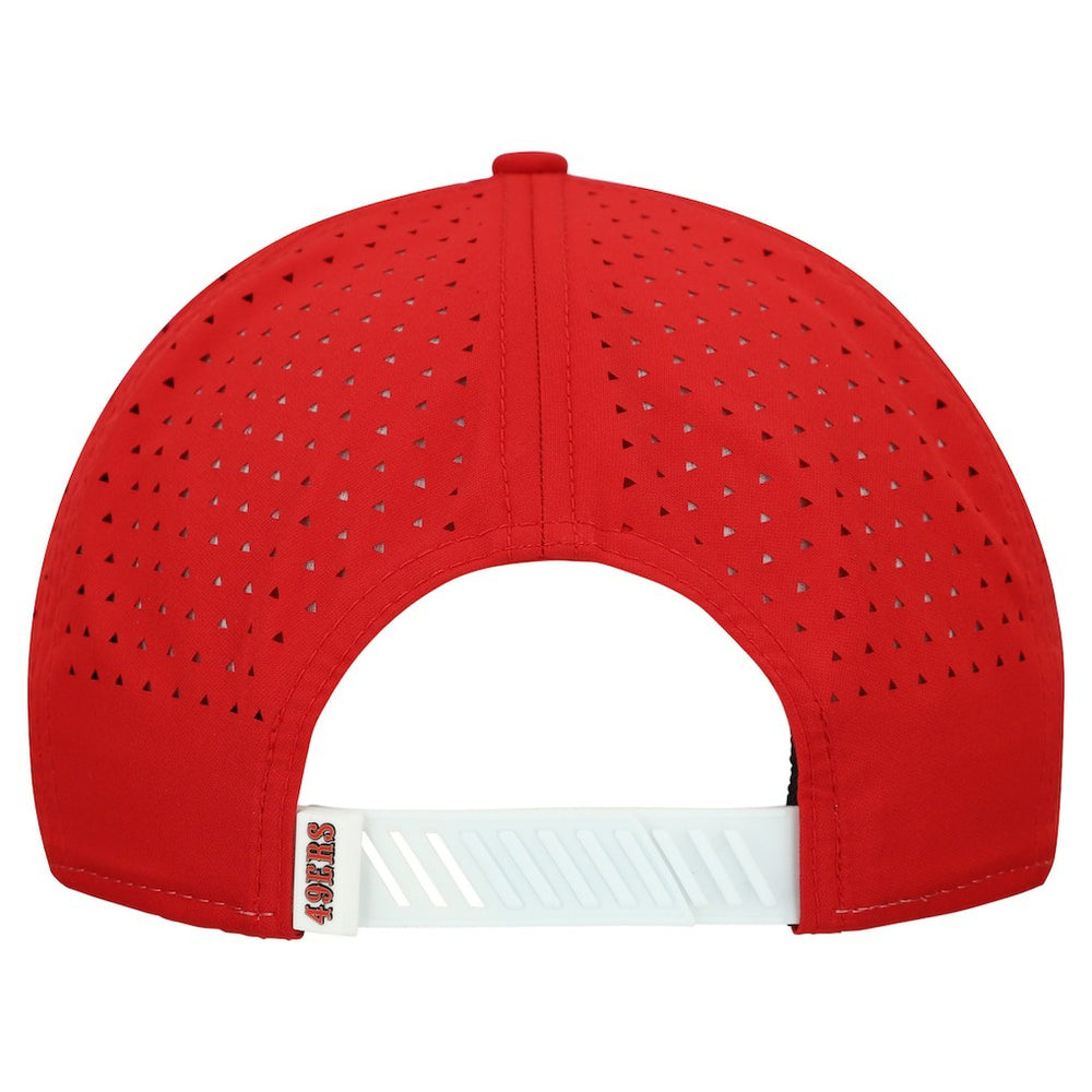 San Francisco 49ers New Era Established Patch 9SEVENTY Adjustable Hat White/Scarlet - NFL