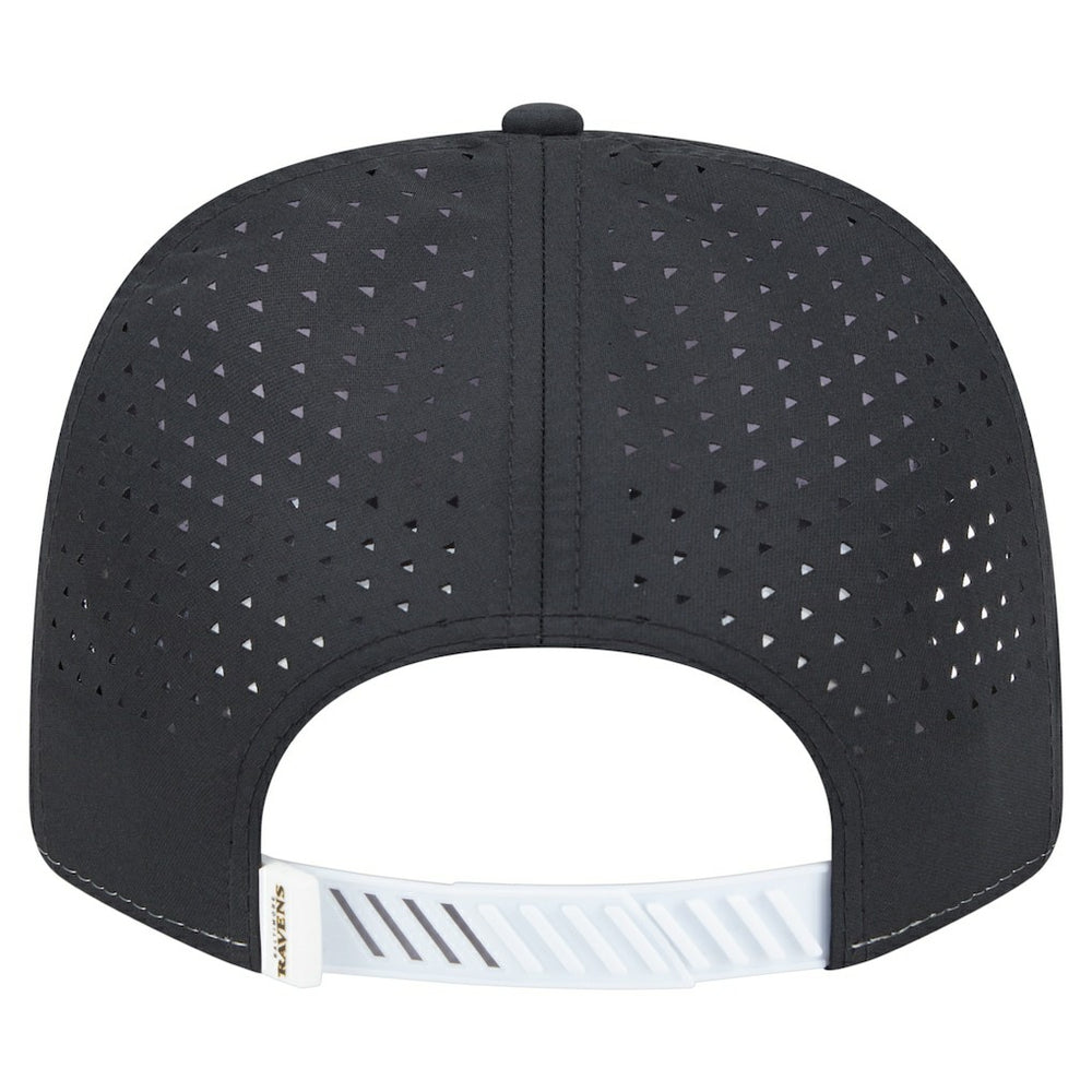 Baltimore Ravens New Era Established Patch 9SEVENTY Adjustable Hat White/Black - NFL