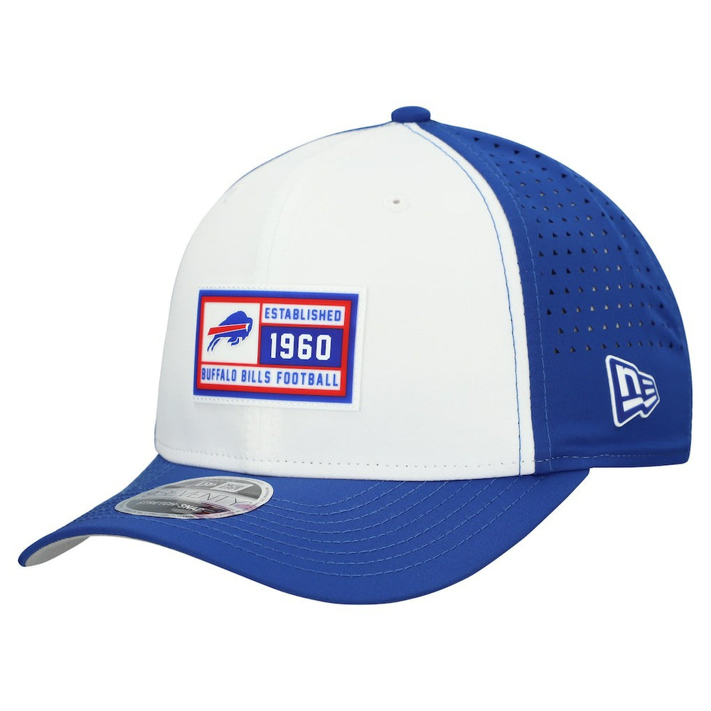 Buffalo Bills New Era Established Patch 9SEVENTY Adjustable Hat White/Royal - NFL