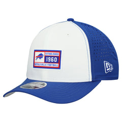 Buffalo Bills New Era Established Patch 9SEVENTY Adjustable Hat White/Royal - NFL