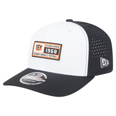 Cincinnati Bengals New Era Established Patch 9SEVENTY Adjustable Hat White/Black - NFL