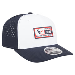 Houston Texans New Era Established Patch 9SEVENTY Adjustable Hat White/Navy - NFL
