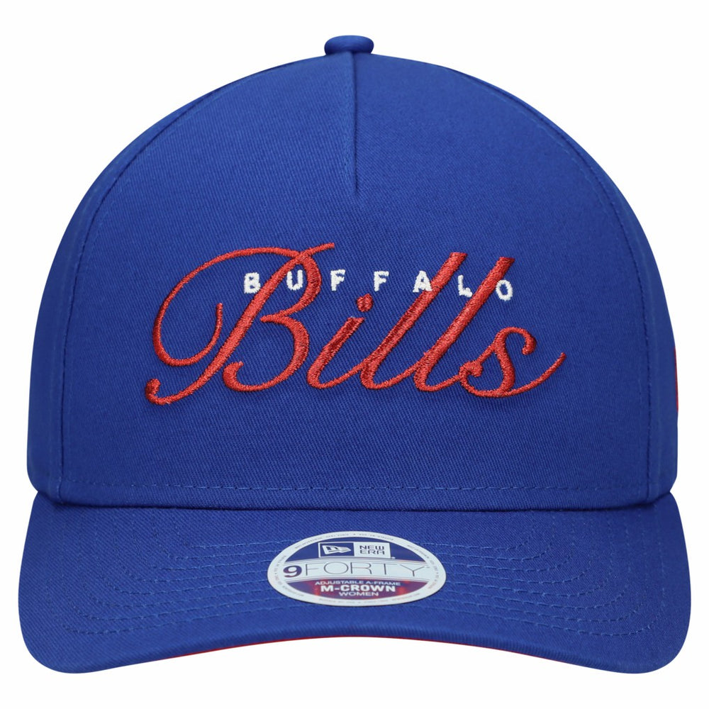 Buffalo Bills New Era Women's Metallic 9FORTY M-Crown A-Frame Adjustable Hat Royal - NFL