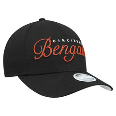 Cincinnati Bengals New Era Women's Metallic 9FORTY M-Crown A-Frame Adjustable Hat Black - NFL