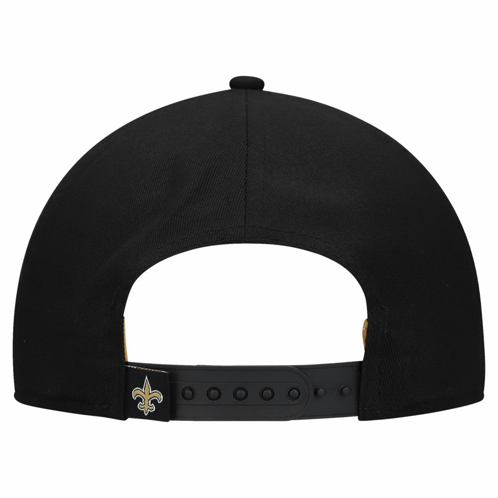 New Orleans Saints New Era Women's Metallic 9FORTY M-Crown A-Frame Adjustable Hat Black - NFL