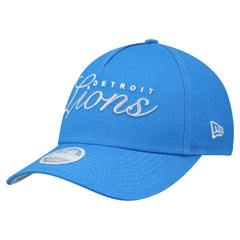 Detroit Lions New Era Women's Metallic 9FORTY M-Crown A-Frame Adjustable Hat Blue - NFL