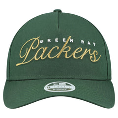Green Bay Packers New Era Women's Metallic 9FORTY M-Crown A-Frame Adjustable Hat Green - NFL