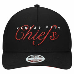 Kansas City Chiefs New Era Women's Metallic 9FORTY M-Crown A-Frame Adjustable Hat Black - NFL