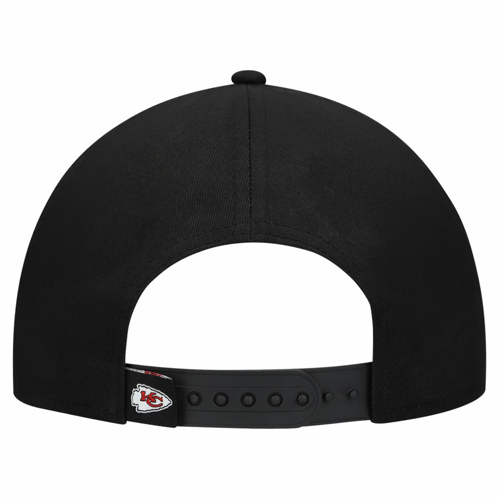 Kansas City Chiefs New Era Women's Metallic 9FORTY M-Crown A-Frame Adjustable Hat Black - NFL