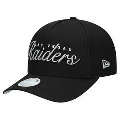 Las Vegas Raiders New Era Women's Metallic 9FORTY M-Crown A-Frame Adjustable Hat Black - NFL