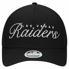 Las Vegas Raiders New Era Women's Metallic 9FORTY M-Crown A-Frame Adjustable Hat Black - NFL