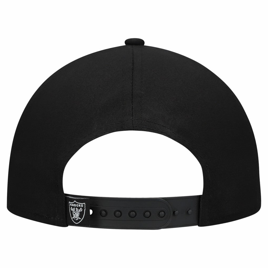 Las Vegas Raiders New Era Women's Metallic 9FORTY M-Crown A-Frame Adjustable Hat Black - NFL