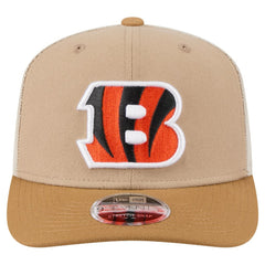 Cincinnati Bengals New Era Two-Tone Trucker 9SEVENTY Adjustable Hat Light Beige - NFL