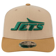 New York Jets New Era Two-Tone Trucker 9SEVENTY Adjustable Hat Light Beige - NFL