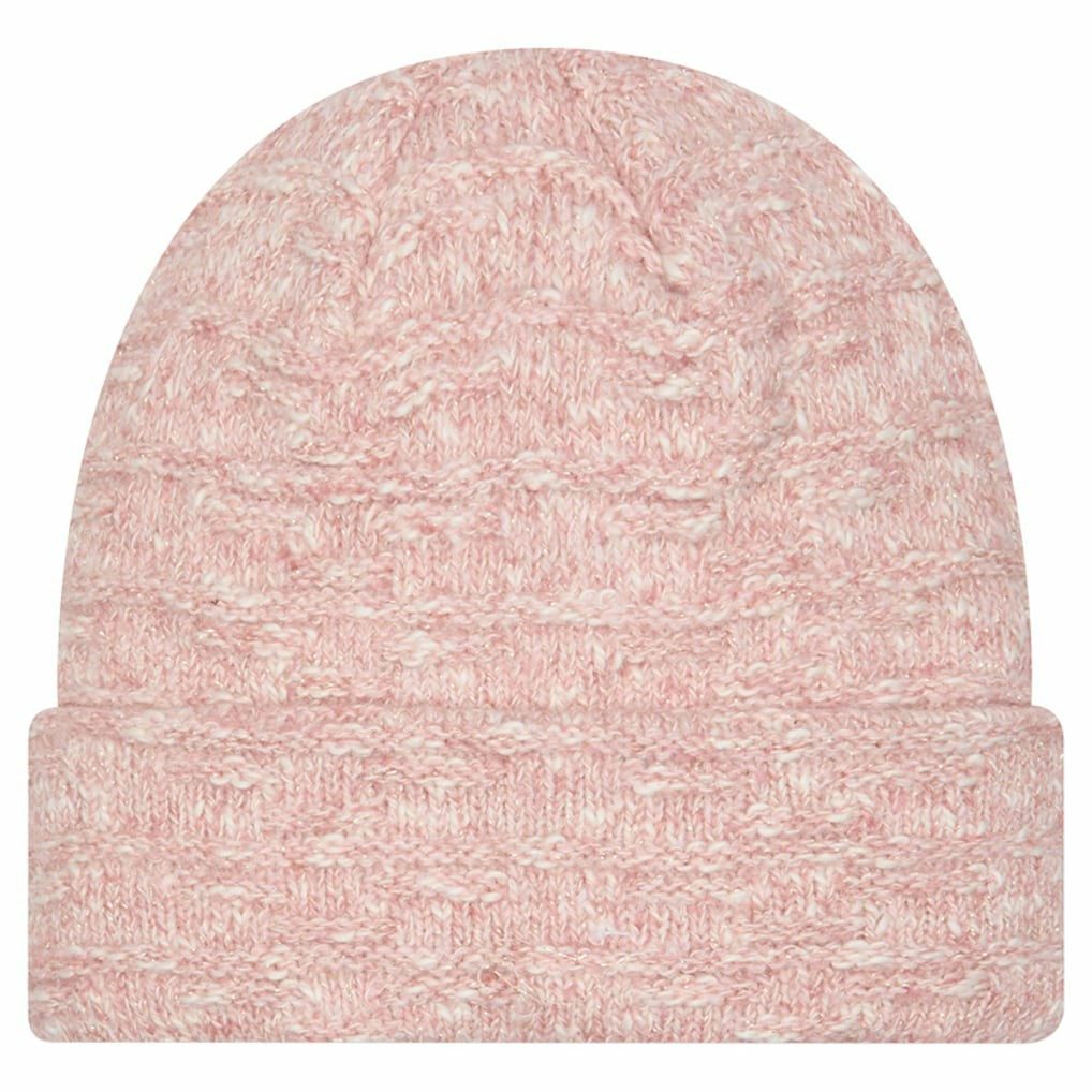 Kansas City Chiefs New Era Women's Metallic Cuffed Knit Hat Pink - NFL