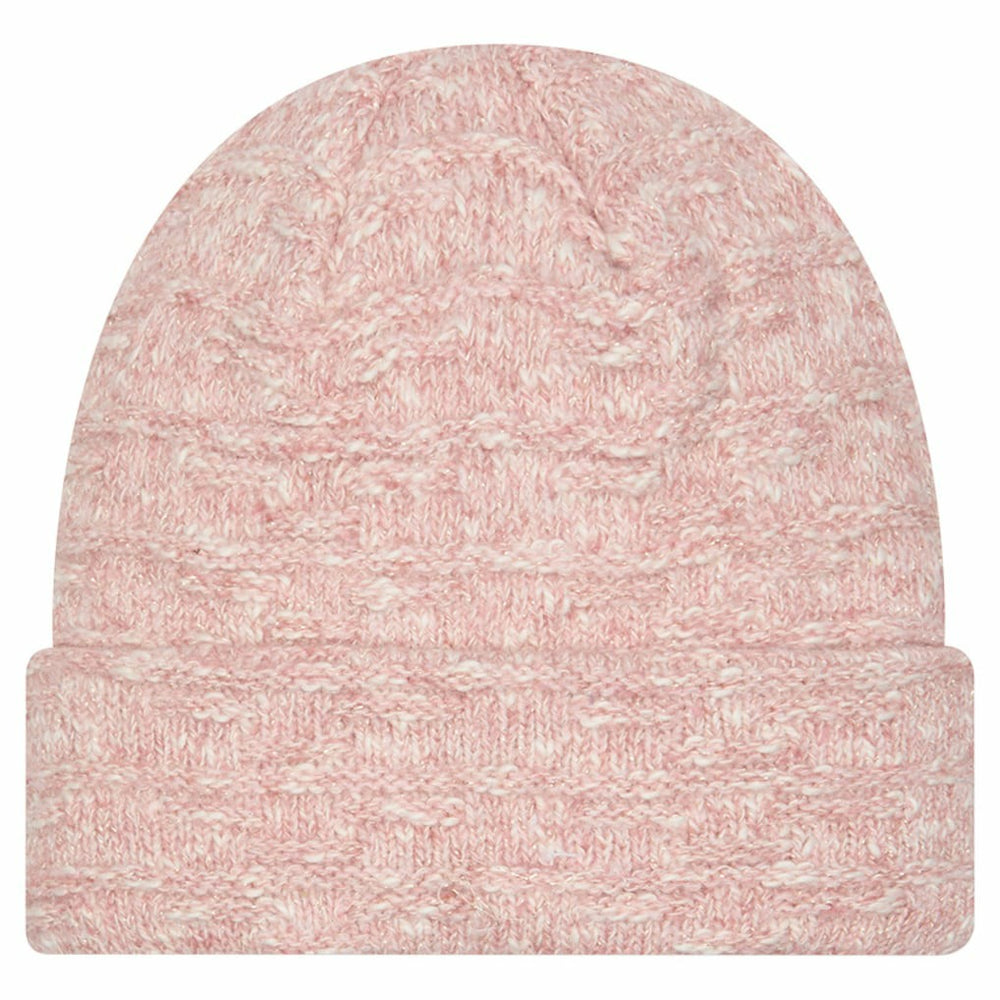 Kansas City Chiefs New Era Women's Metallic Cuffed Knit Hat Pink - NFL