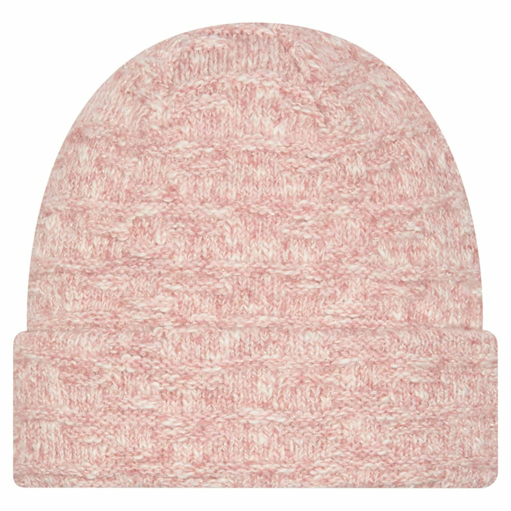Pittsburgh Steelers New Era Women's Metallic Cuffed Knit Hat Pink - NFL