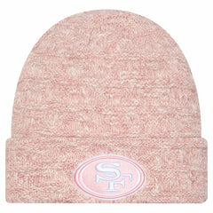 San Francisco 49ers New Era Women's Metallic Cuffed Knit Hat Pink - NFL