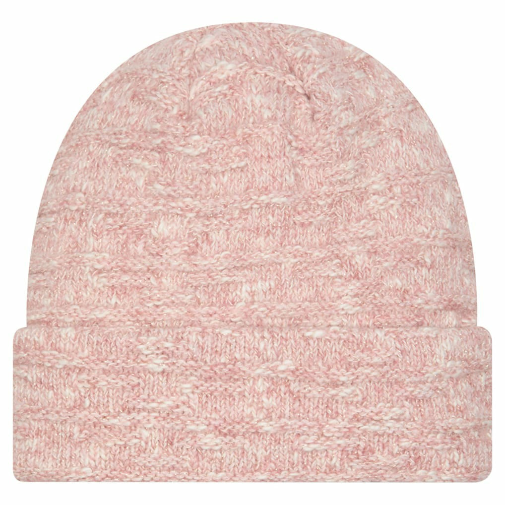 San Francisco 49ers New Era Women's Metallic Cuffed Knit Hat Pink - NFL