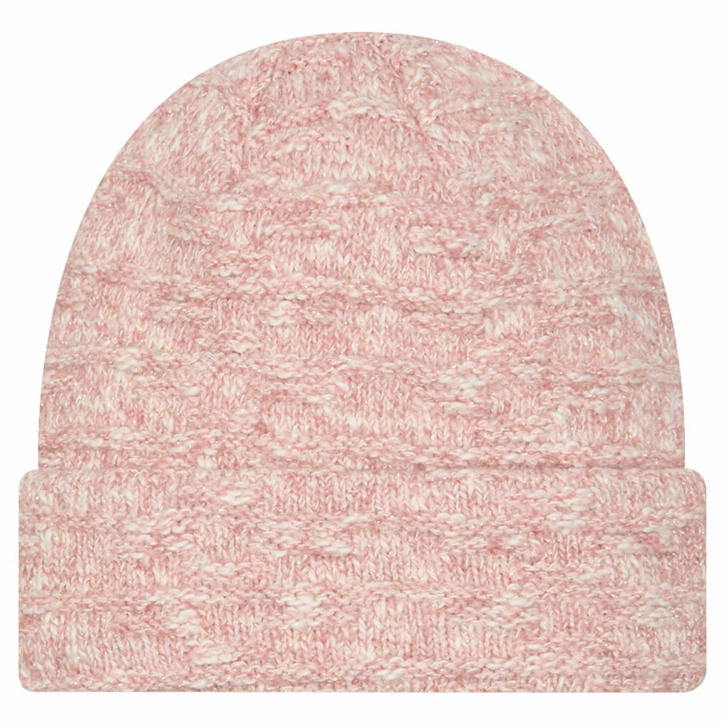 Detroit Lions New Era Women's Metallic Cuffed Knit Hat Pink - NFL
