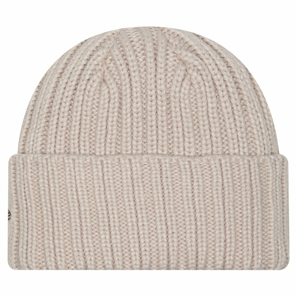 Buffalo Bills New Era Logo Applique Cuffed Knit Hat Light Beige - NFL