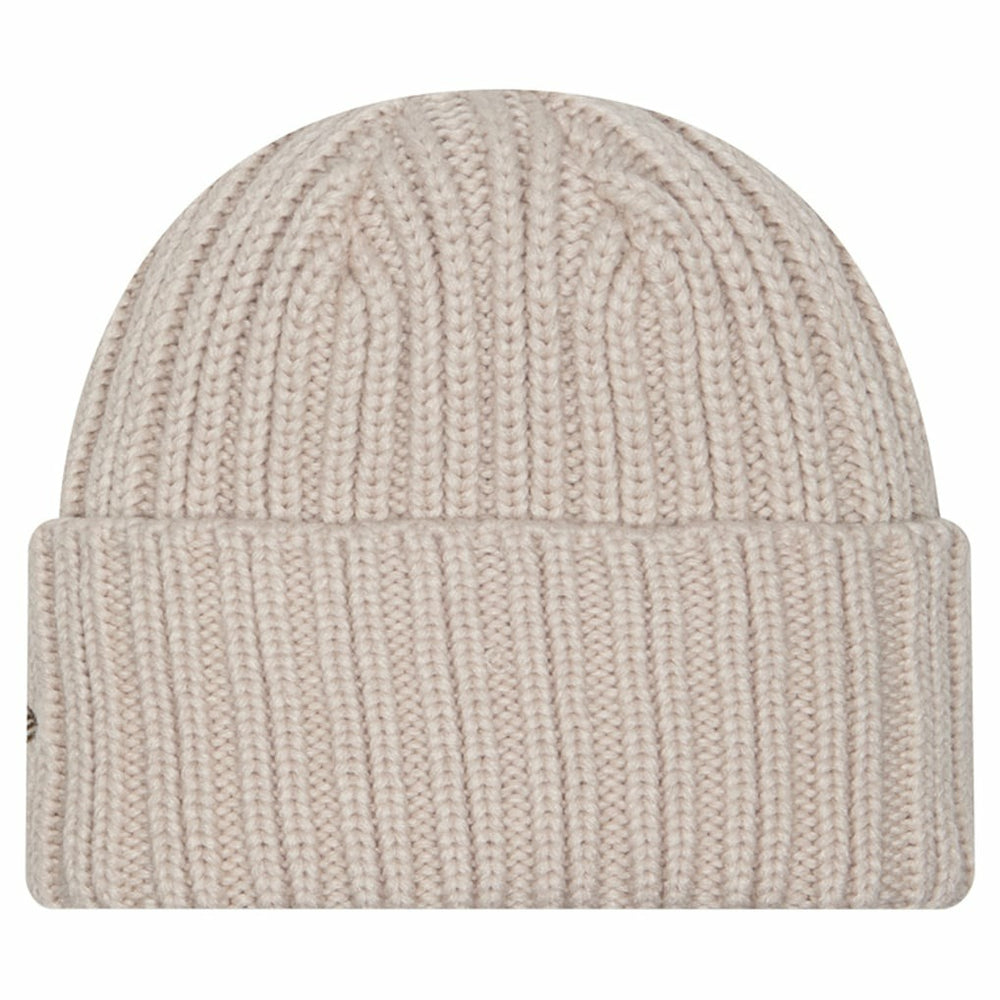 Buffalo Bills New Era Logo Applique Cuffed Knit Hat Light Beige - NFL