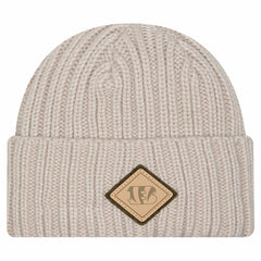 Cincinnati Bengals New Era Logo Applique Cuffed Knit Hat Light Beige - NFL