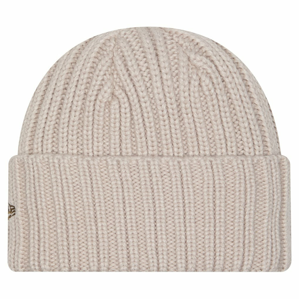 Cincinnati Bengals New Era Logo Applique Cuffed Knit Hat Light Beige - NFL