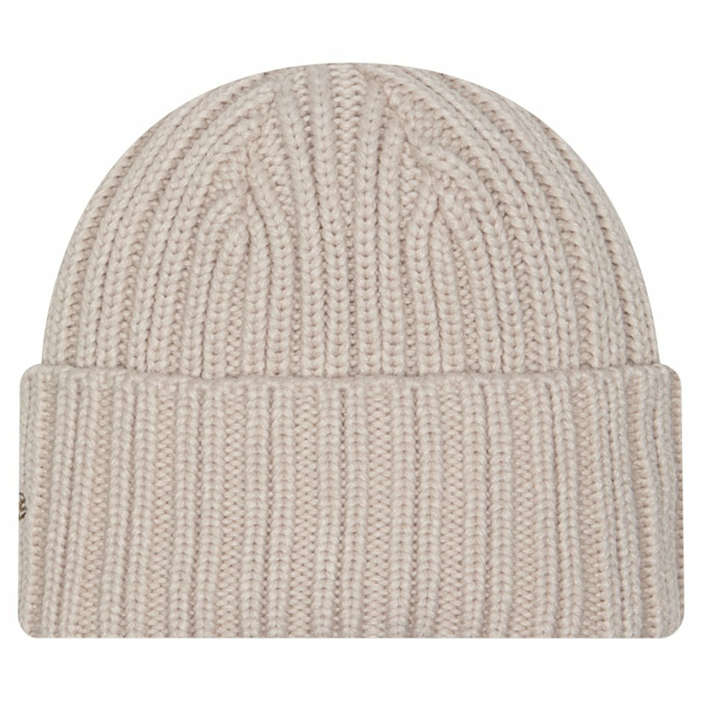 Cleveland Browns New Era Logo Applique Cuffed Knit Hat Light Beige - NFL