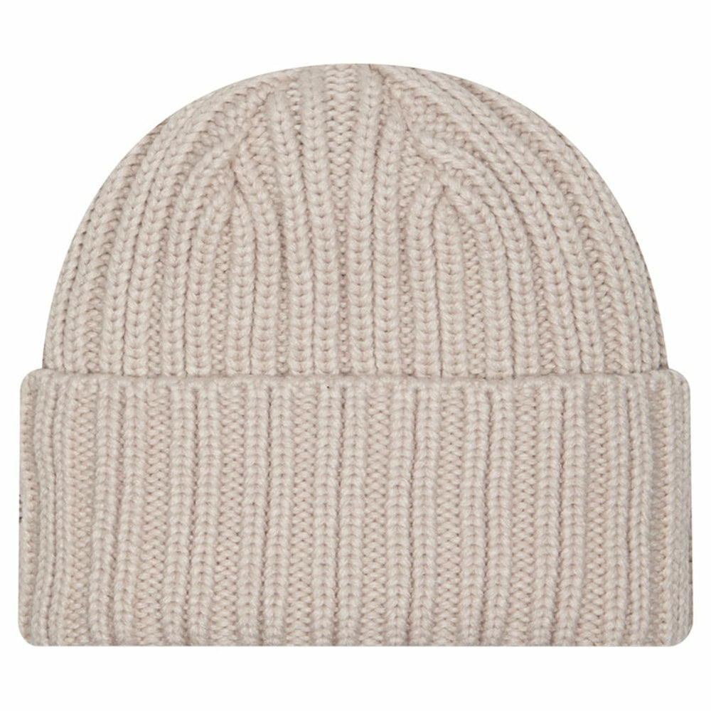 Minnesota Vikings New Era Logo Applique Cuffed Knit Hat Light Beige - NFL