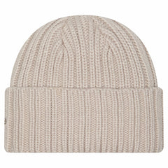 Miami Dolphins New Era Logo Applique Cuffed Knit Hat Light Beige - NFL