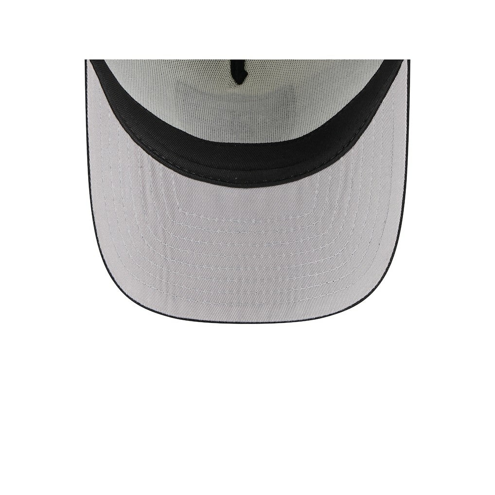 Las Vegas Raiders New Era Banner A-Frame 9FIFTY Trucker Snapback Hat Cream/Black - NFL