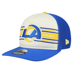 Los Angeles Rams New Era Banner A-Frame 9FIFTY Snapback Hat Cream/Royal - NFL