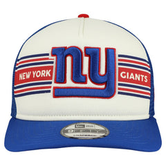 New York Giants New Era Banner A-Frame 9FIFTY Snapback Hat Cream/Royal - NFL