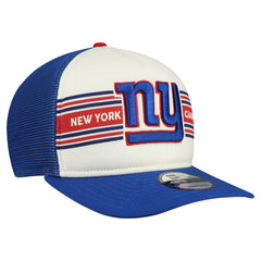 New York Giants New Era Banner A-Frame 9FIFTY Snapback Hat Cream/Royal - NFL