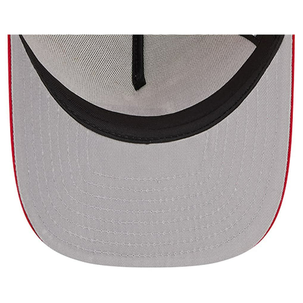 San Francisco 49ers New Era Banner A-Frame 9FIFTY Trucker Snapback Hat Cream/Scarlet - NFL