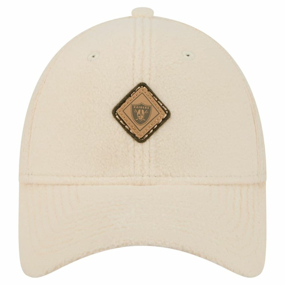 Las Vegas Raiders New Era Women's Comfy 9FORTY Adjustable Hat Cream - NFL