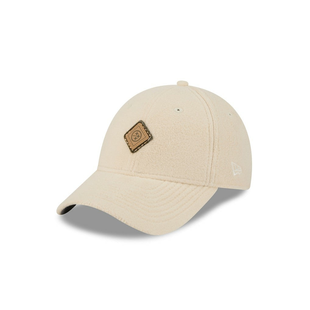 Pittsburgh Steelers New Era Women's Comfy 9FORTY Adjustable Hat Cream - NFL