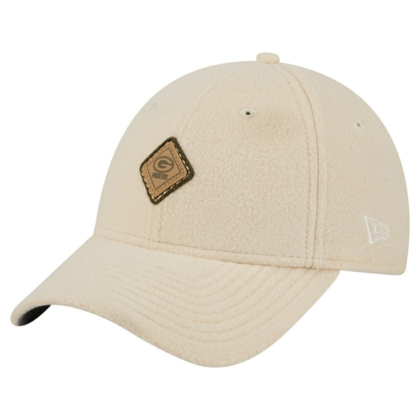 Green Bay Packers New Era Women's Comfy 9FORTY Adjustable Hat Cream - NFL