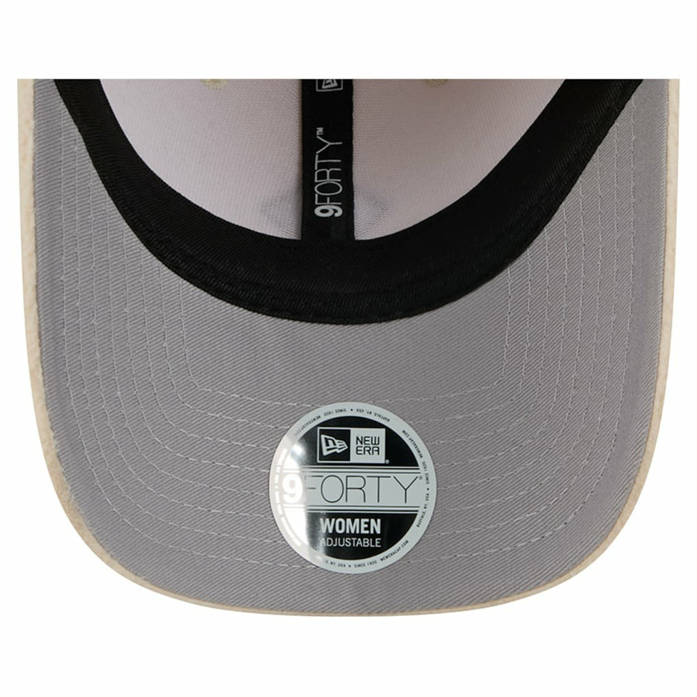 Detroit Lions New Era Women's Comfy 9FORTY Adjustable Hat Cream - NFL