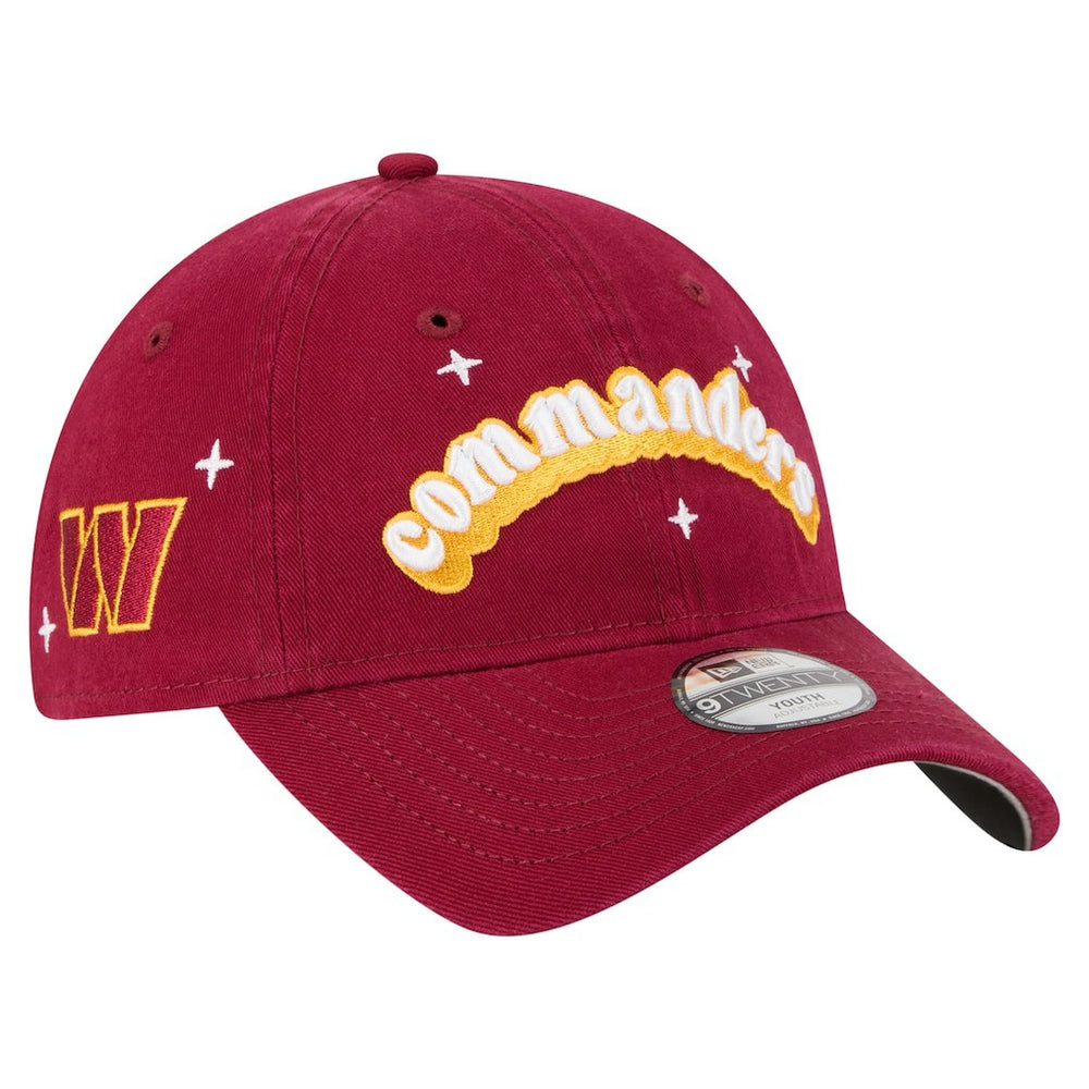 Washington Commanders New Era Girls Youth Cheer 9TWENTY Adjustable Hat Burgundy - NFL
