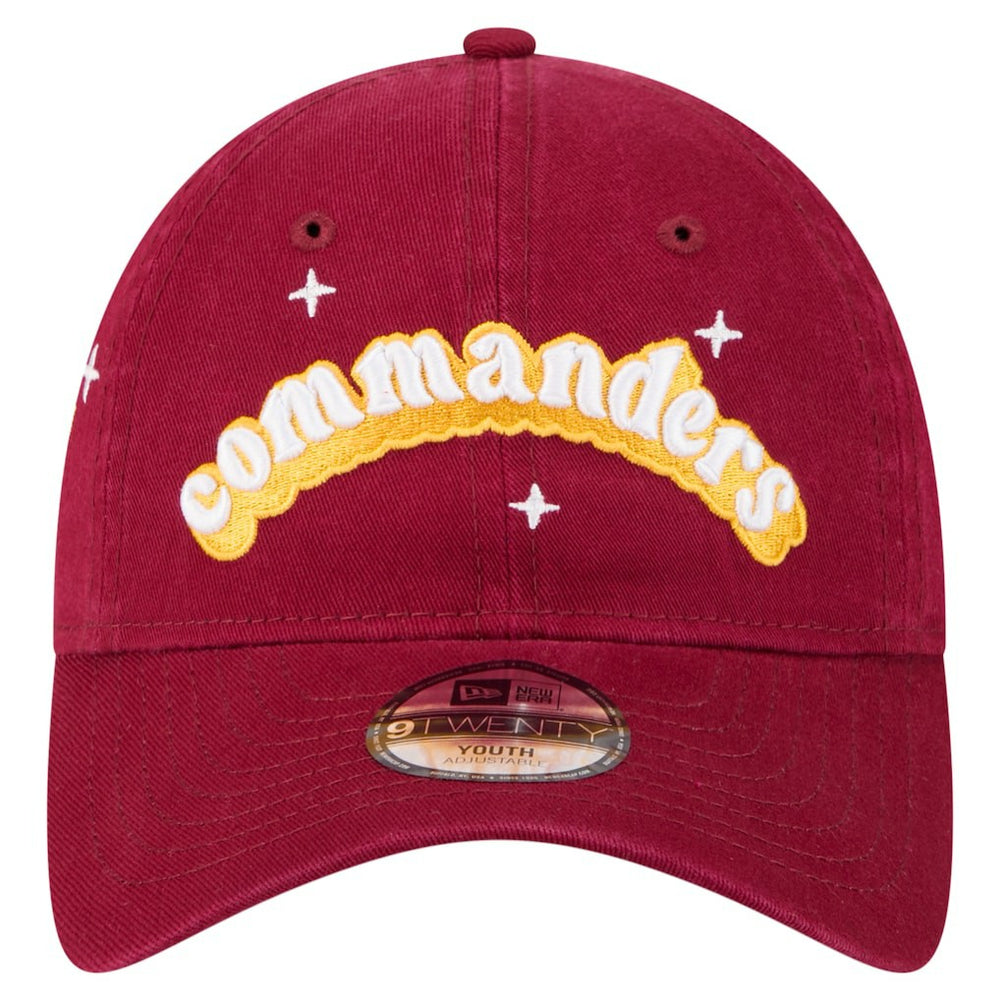 Washington Commanders New Era Girls Youth Cheer 9TWENTY Adjustable Hat Burgundy - NFL