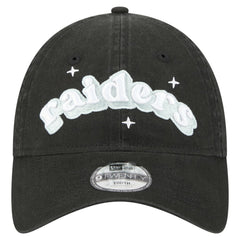 Las Vegas Raiders New Era Girls Youth Cheer 9TWENTY Adjustable Hat Black - NFL