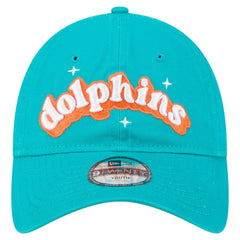 Miami Dolphins New Era Girls Youth Cheer 9TWENTY Adjustable Hat Aqua - NFL