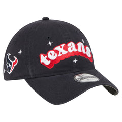Houston Texans New Era Girls Youth Cheer 9TWENTY Adjustable Hat Navy - NFL