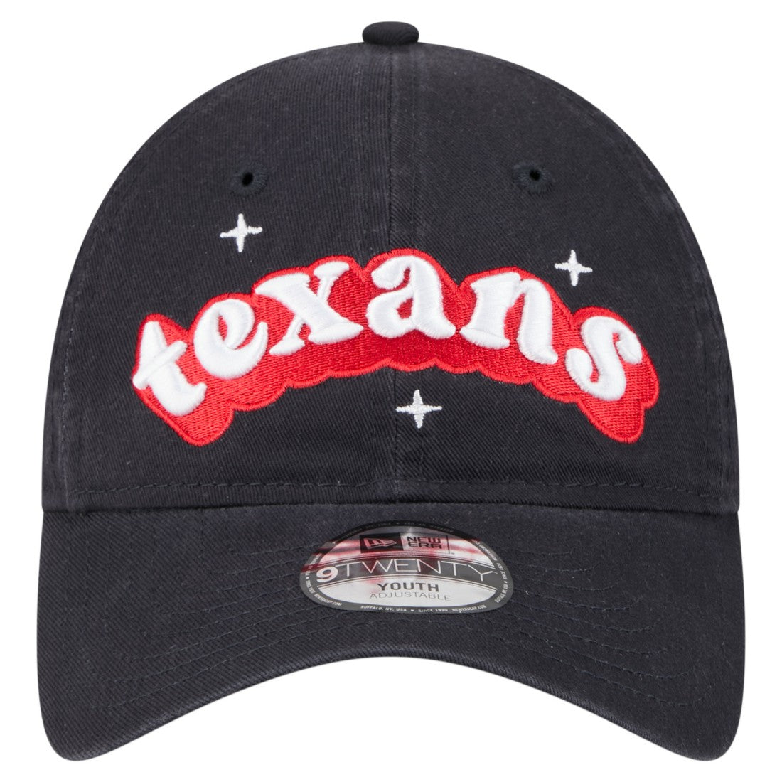 Houston Texans New Era Girls Youth Cheer 9TWENTY Adjustable Hat Navy - NFL