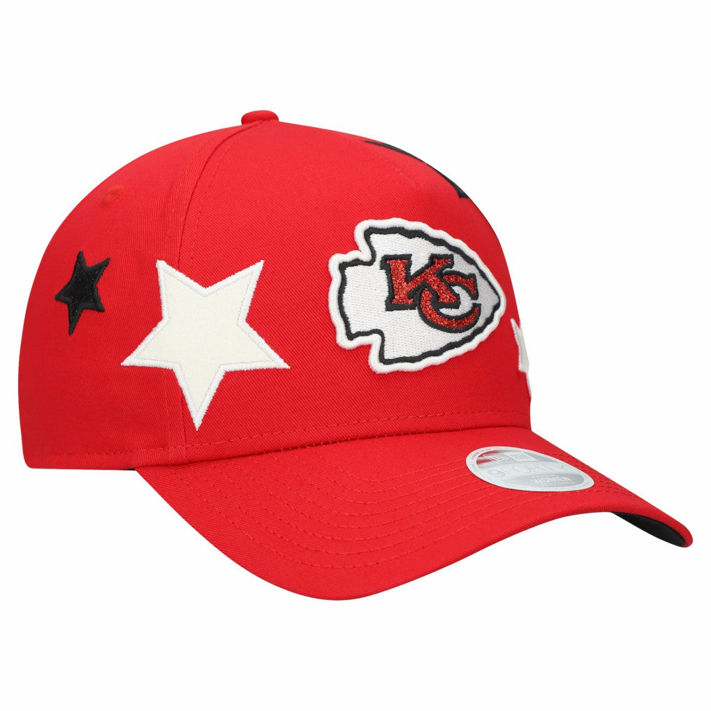 Kansas City Chiefs New Era Women's Stardom A-Frame 9FORTY Adjustable Hat Red - NFL