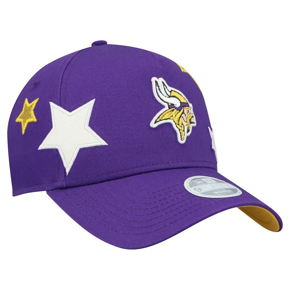 Minnesota Vikings New Era Women's Stardom A-Frame 9FORTY Adjustable Hat Purple - NFL
