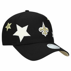 New Orleans Saints New Era Women's Stardom A-Frame 9FORTY Adjustable Hat Black - NFL